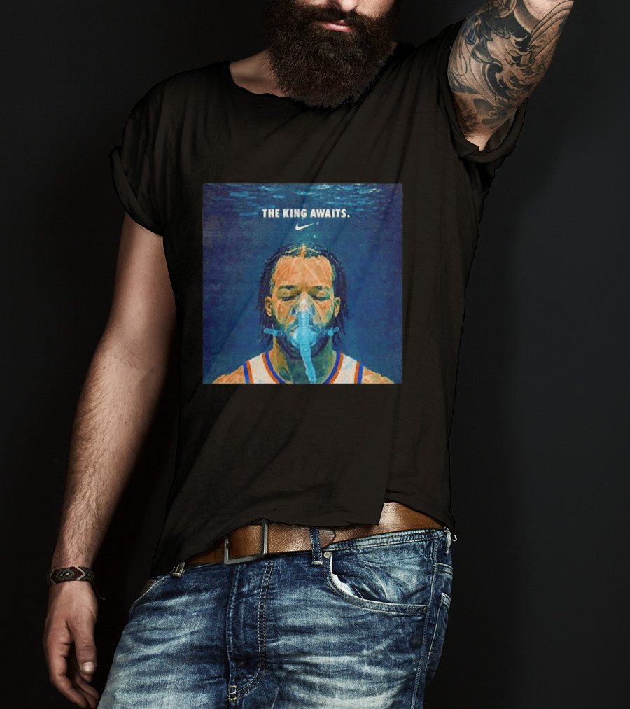 Jalen Brunson NY Knicks The King Awaits Nike T-Shirt
