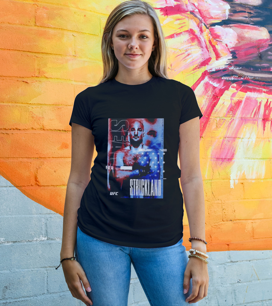 Sean Strickland UFC Fighter American Flag T-Shirt