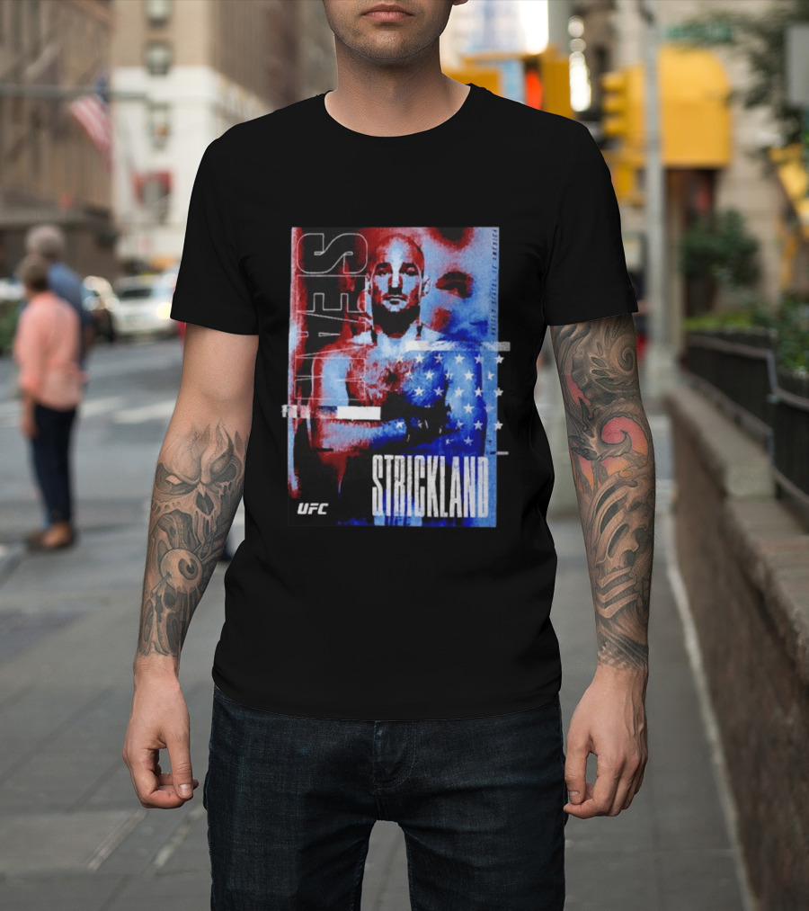 Sean Strickland UFC Fighter American Flag T-Shirt
