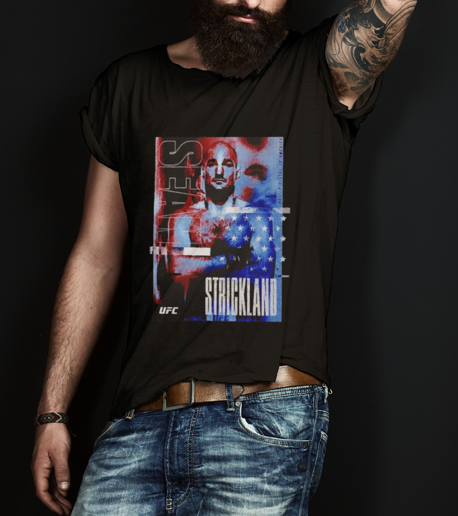 Sean Strickland UFC Fighter American Flag T-Shirt