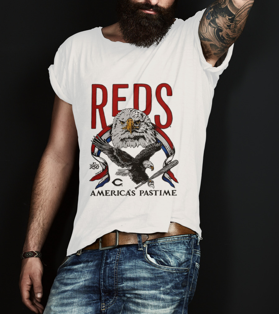 Cincinnati Reds Eagles 250th America's Pastime 2026 T-Shirt