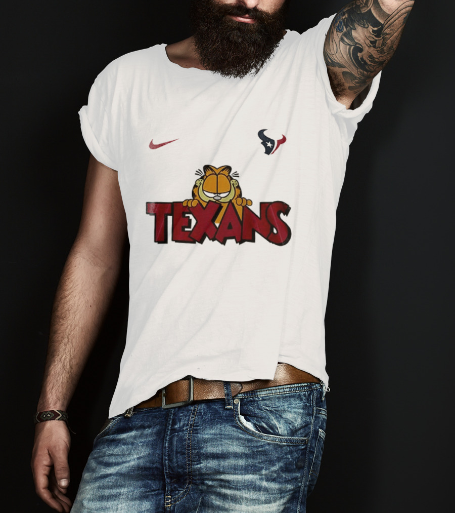 Nike Houston Texans Orange Cat Pose T-Shirt