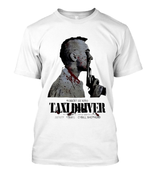 Taxi Driver Robert De Niro Travis Bickle Mohawk Gun Blood Splatter T-Shirt