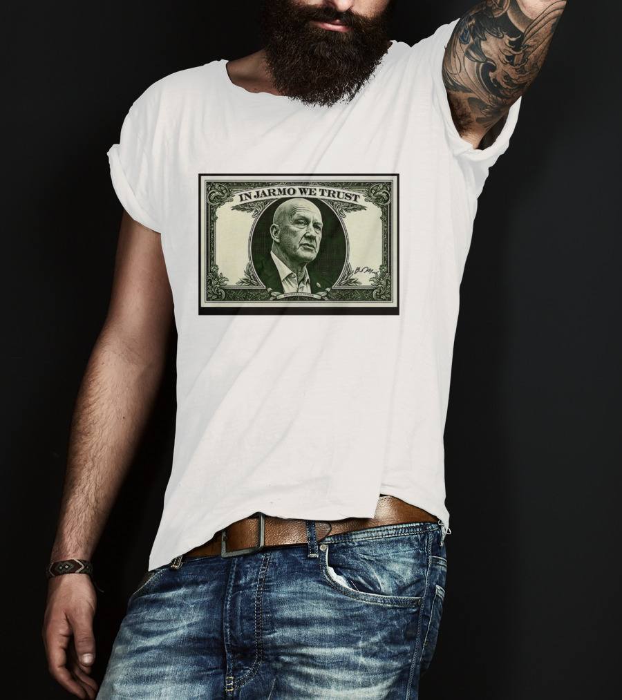 In Jarmo We Trust Dollar Bill Buffalo Sabres Jarmo Kekalainen T-Shirt