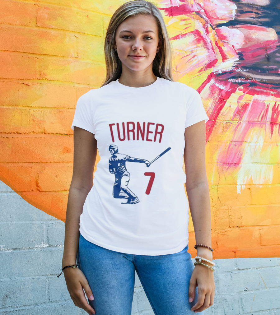 Turner Player 7 Baseball Batter T-Shirt