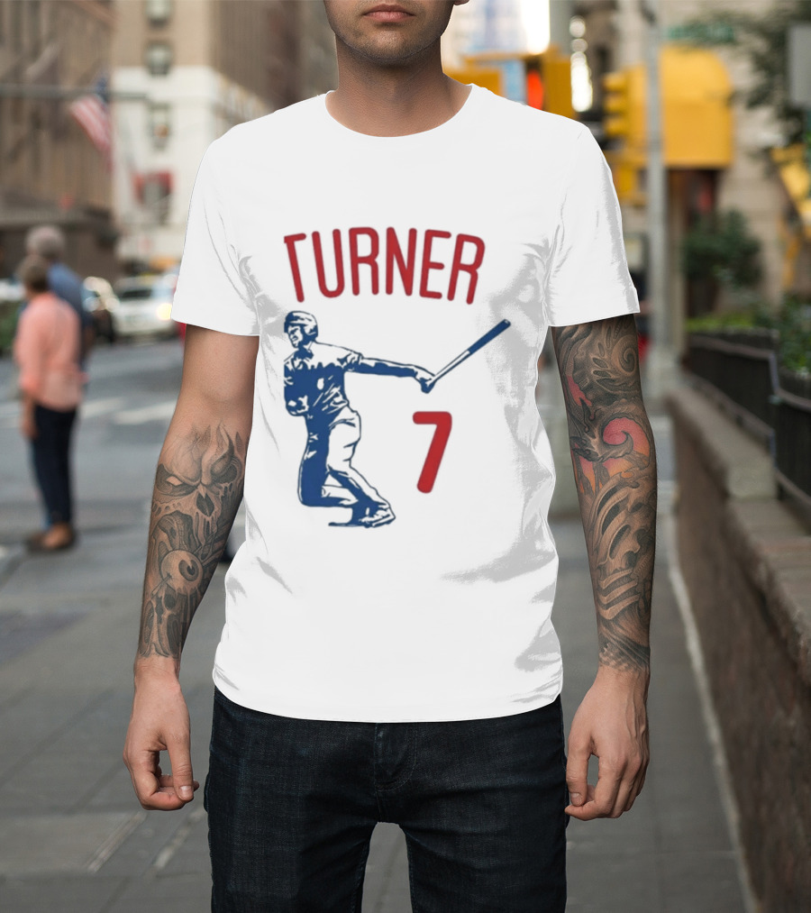 Turner Player 7 Baseball Batter T-Shirt