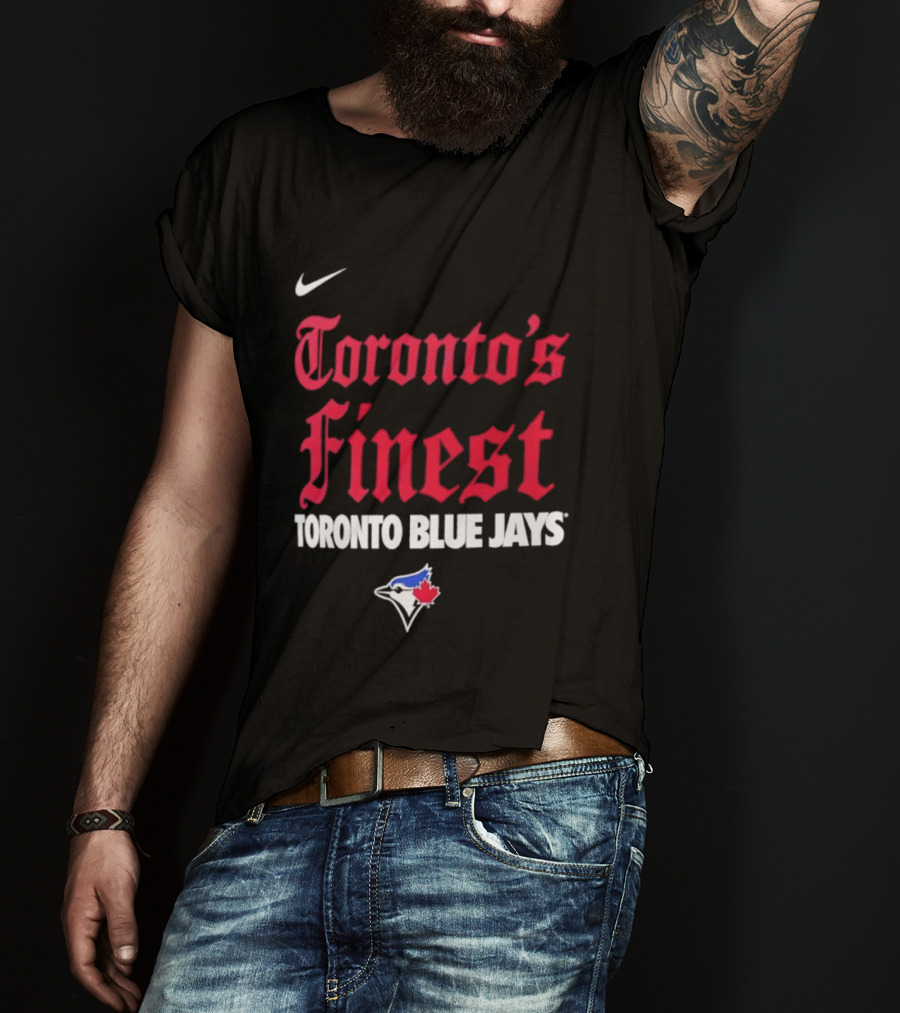 Nike Toronto's Finest Toronto Blue Jays City Connect Handwriting T-Shirt
