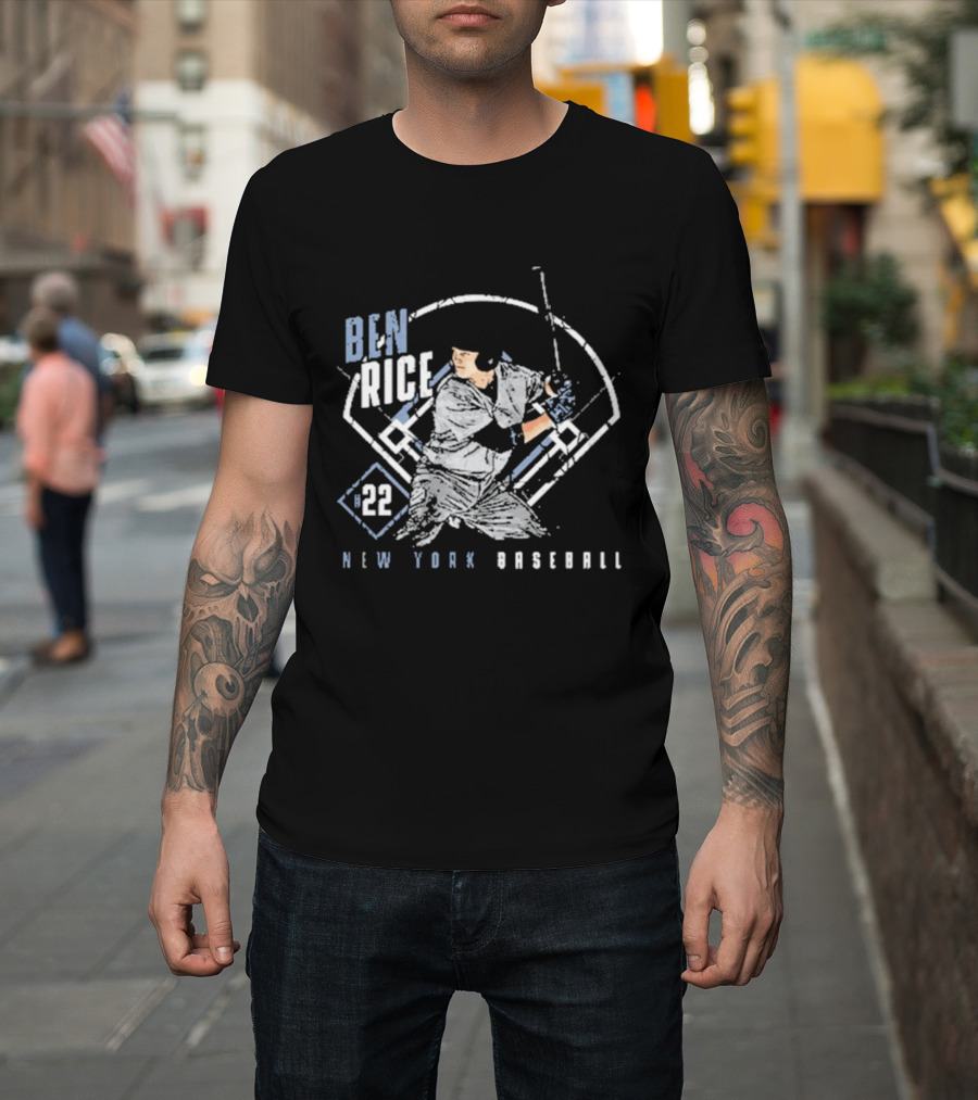 Ben Rice 22 New York Baseball T-Shirt