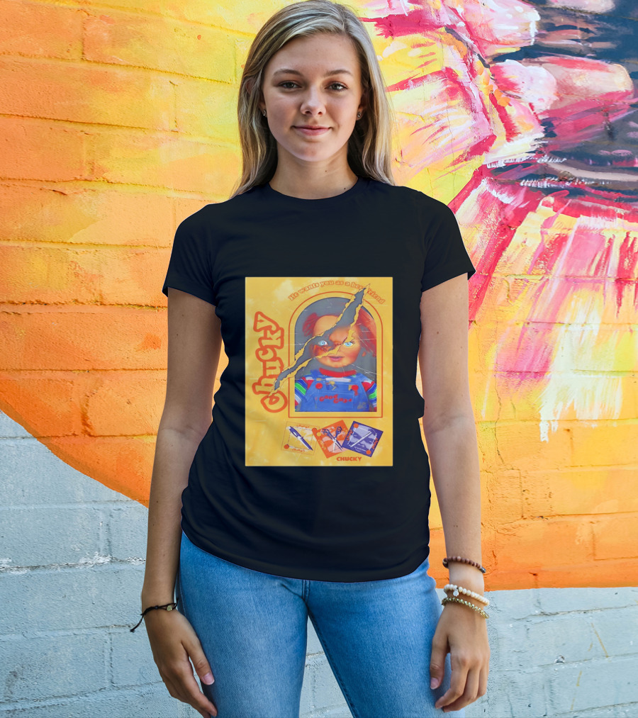 Chucky He Wants You As A Best Friend Good Guys Doll Box T-Shirt