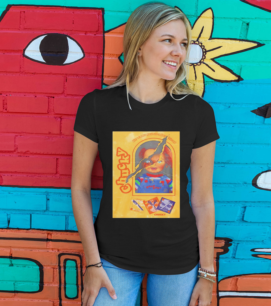 Chucky He Wants You As A Best Friend Good Guys Doll Box T-Shirt