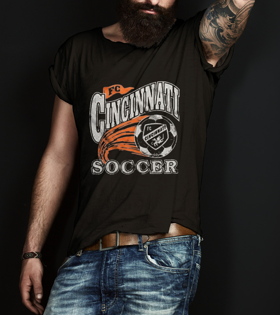 FC Cincinnati Soccer Emblem Ball Highlight T-Shirt