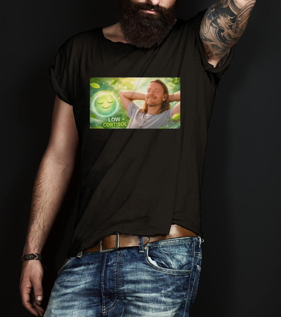 Low Cortisol Goatis 2026 Stress Free Relaxation T-Shirt