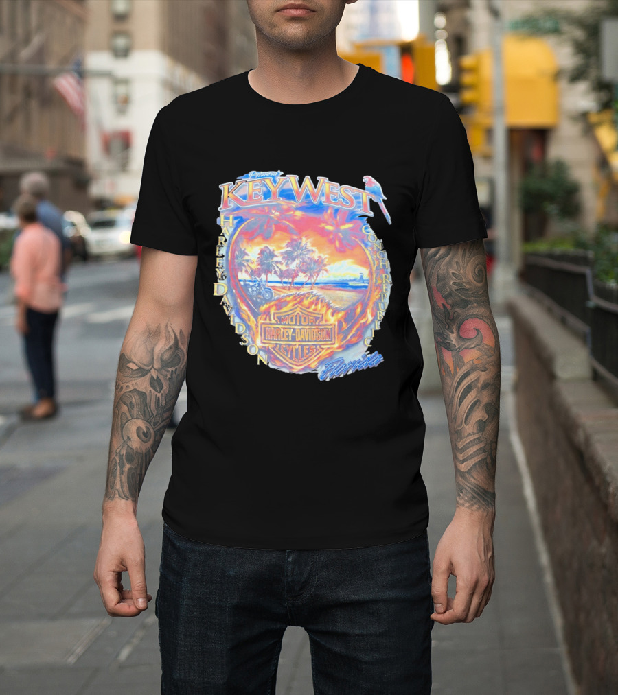 Peterson Key West Harley Davidson Conch Republic Motorcycles Florida T-Shirt