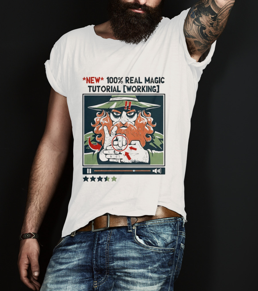 New 100 Percent Real Magic Tutorial Working T-Shirt