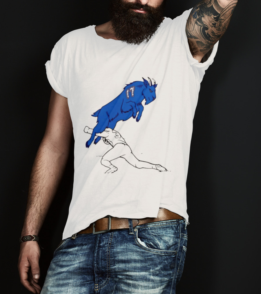 Buffalo Bills Jumping Goat Football T-Shirt