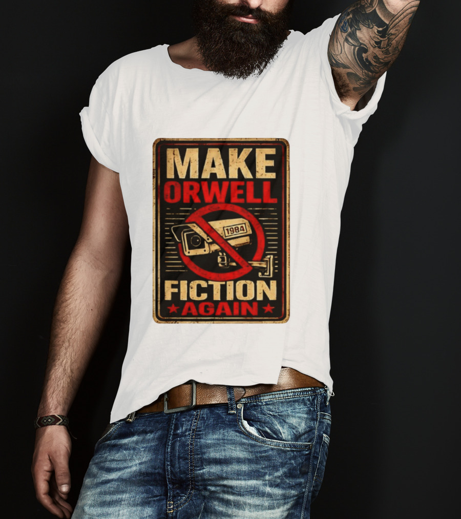 Make Orwell 1984 Fiction Again Camera T-Shirt