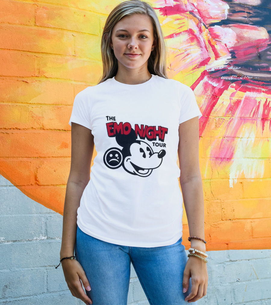 The Emo Night Tour Mouse Sad Face T-Shirt