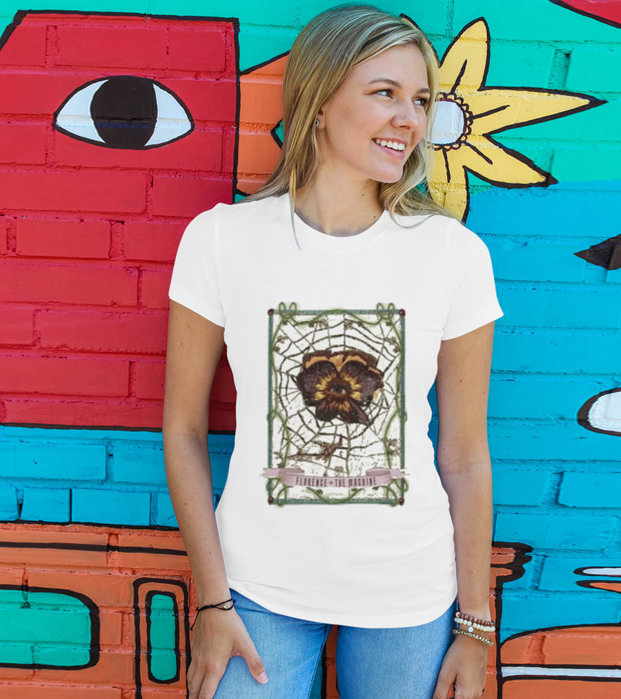 Florence And The Machine Flower Spider Web T-Shirt