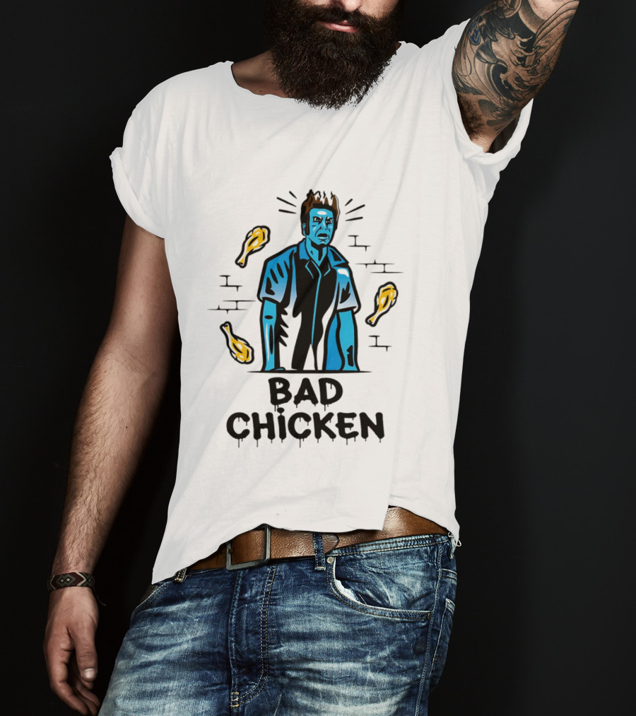 Kramer Bad Chicken Fried Ice Cream Character Bucket T-Shirt