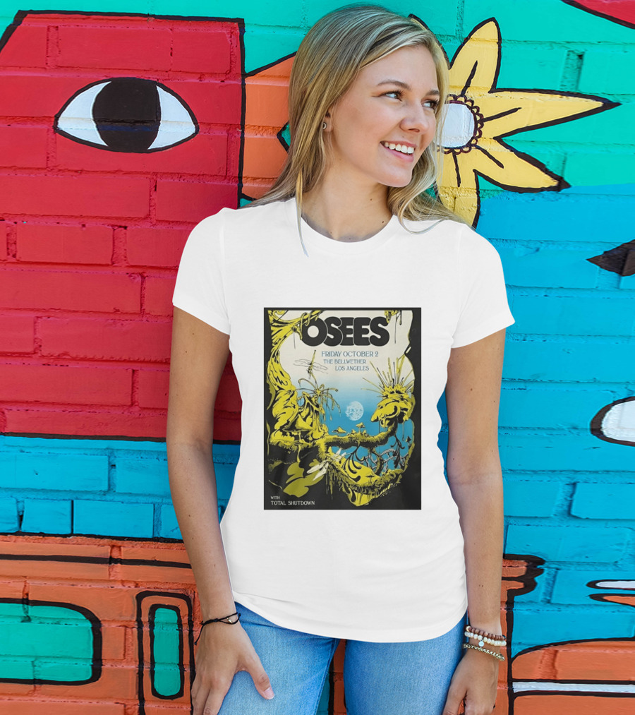 Osees Friday October 2 The Bellwether Los Angeles With Total Shutdown T-Shirt