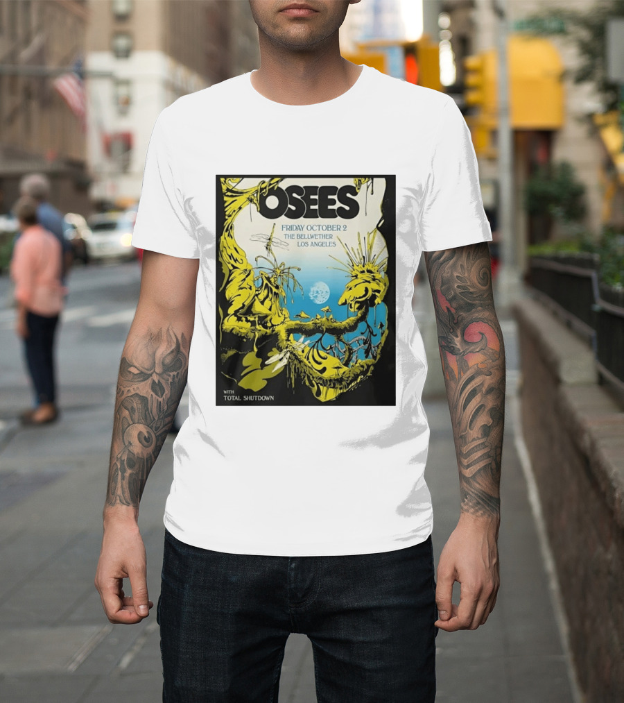 Osees Friday October 2 The Bellwether Los Angeles With Total Shutdown T-Shirt