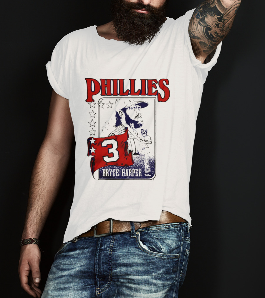 Phillies Bryce Harper 3 Star Player Philadelphia T-Shirt
