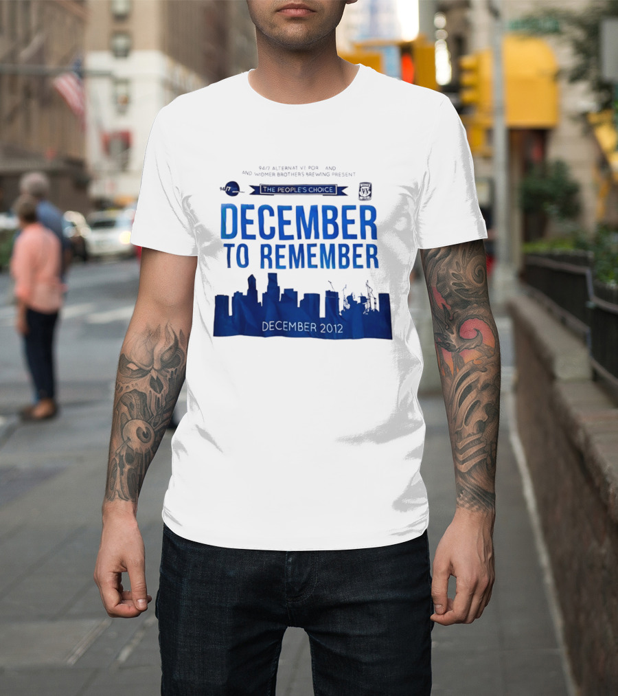9.43 Alternative Portland Widmer Brothers Brewing December To Remember 2012 T-Shirt