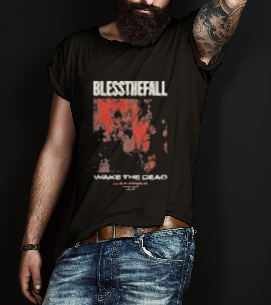 Blessthefall Cvlt Industries Wake The Dead Red Skull T-Shirt