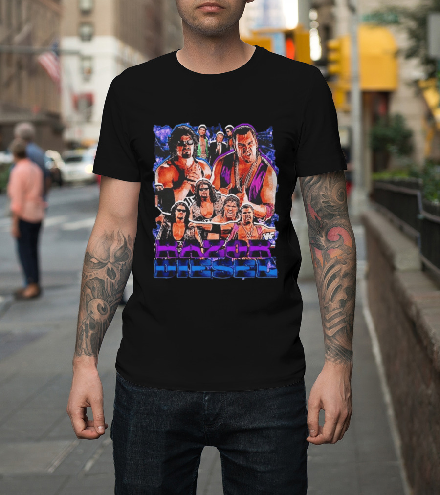 WWF Razor Ramon Diesel Kevin Nash Wrestling Legends History T-Shirt