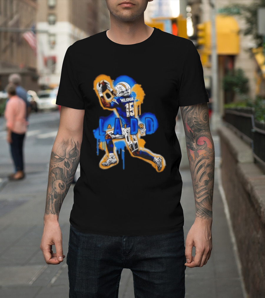 Milkman Keenan Allen 15 Ladd Air LA Los Angeles Chargers T-Shirt