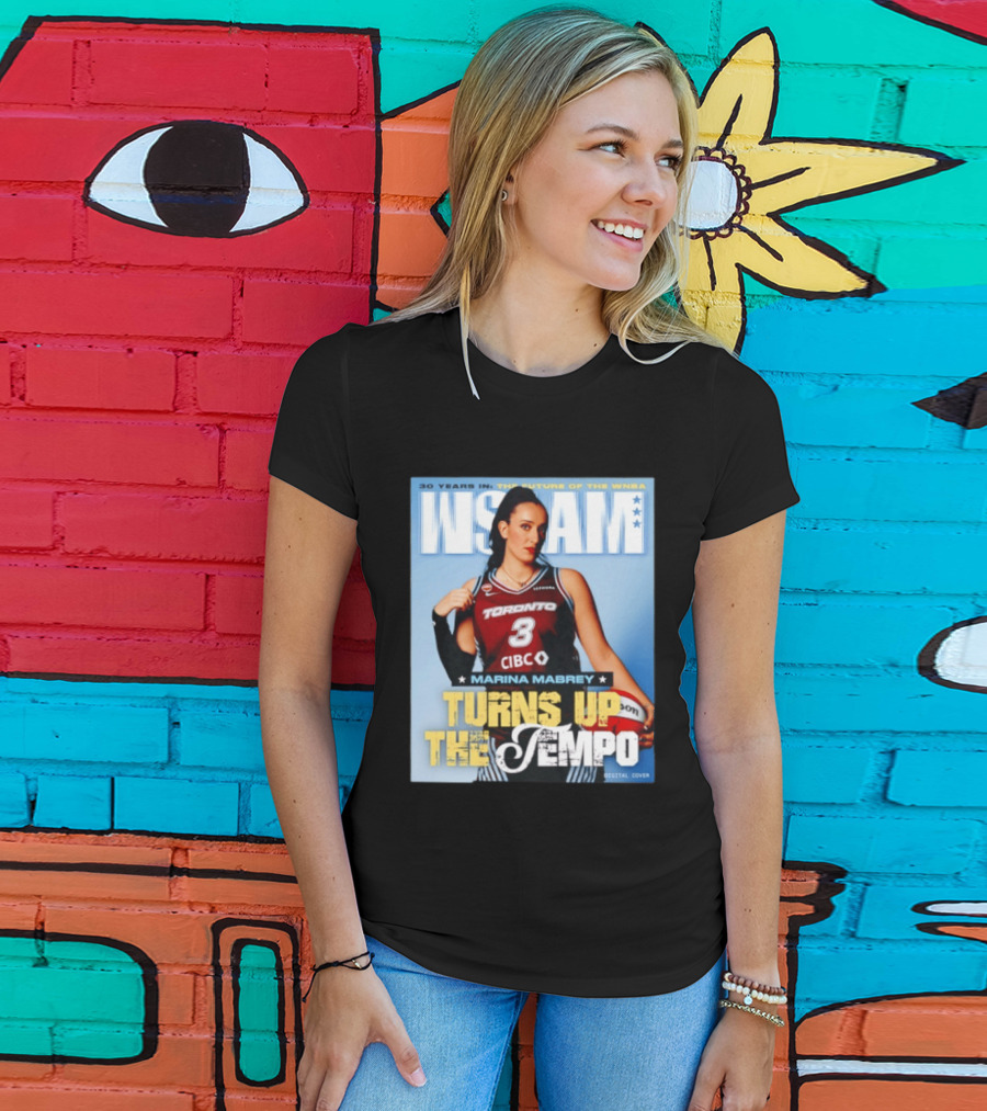 Marina Mabrey Turns Up The Tempo Toronto Basketball Slam Cover T-Shirt
