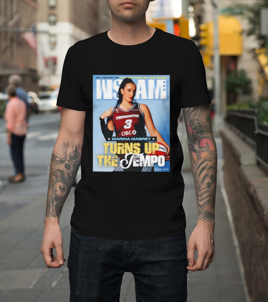 Marina Mabrey Turns Up The Tempo Toronto Basketball Slam Cover T-Shirt
