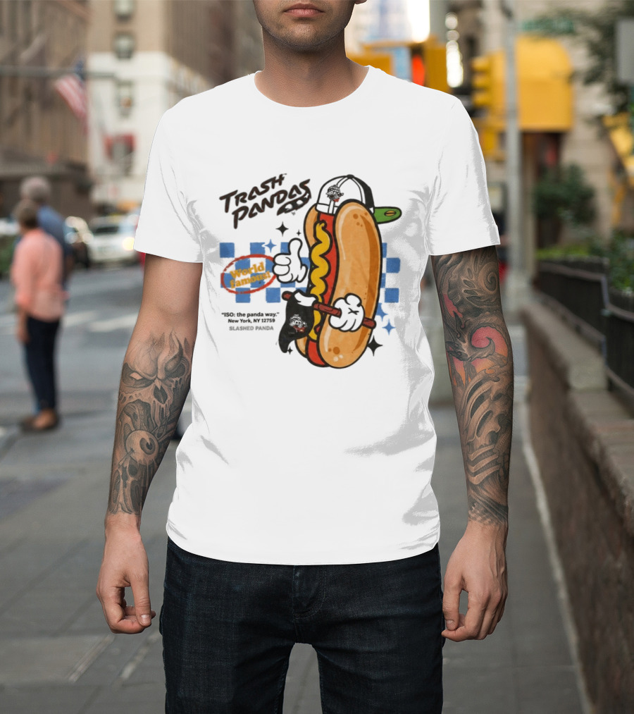 Trash Pandas World Famoust Hot Dog Thumbs Up T-Shirt