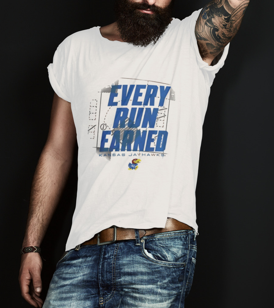 Kansas Jayhawks Every Run Earned 2026 Postseason Dugout T-Shirt