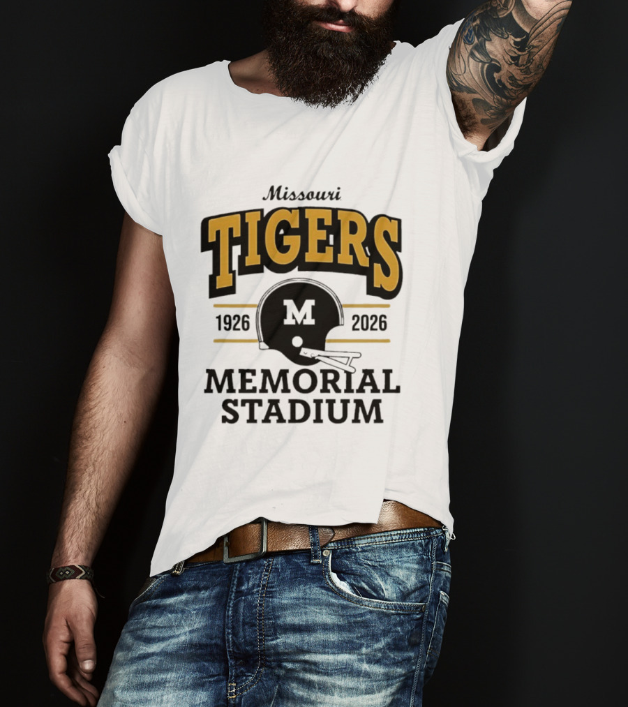 Missouri Tigers 1926 2026 Memorial Stadium Helmet T-Shirt