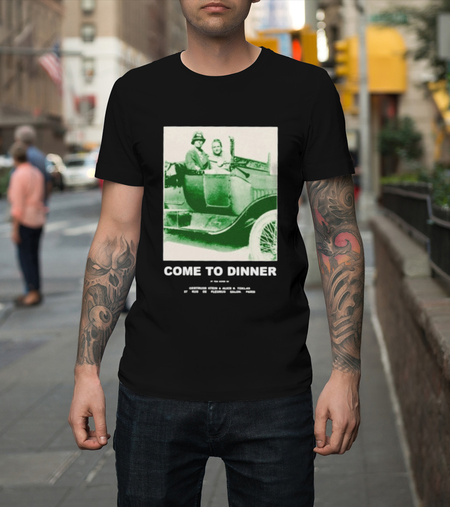 Come To Dinner Vintage Car Scene 1920s Nostalgia T-Shirt