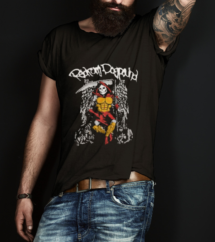 Redrum Dogpound Reaper Halloween Grim Skeleton T-Shirt