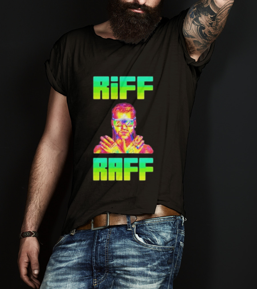 Riff Raff Neon 8 Bit Style Dale Dan Tony T-Shirt