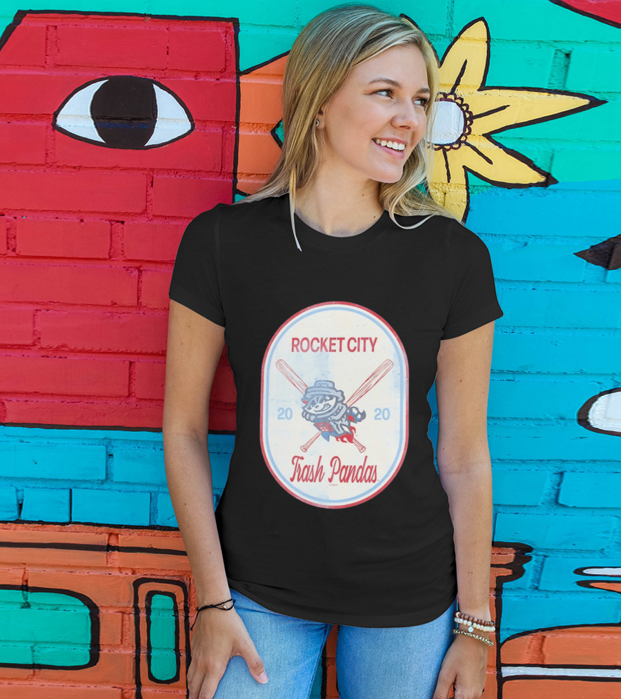 Rocket City Trash Pandas 2020 Raccoon Baseball T-Shirt