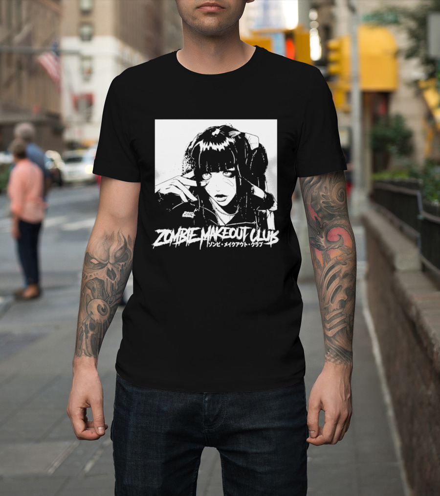 Zombie Makeout Club Manga Style Art Japanese T-Shirt