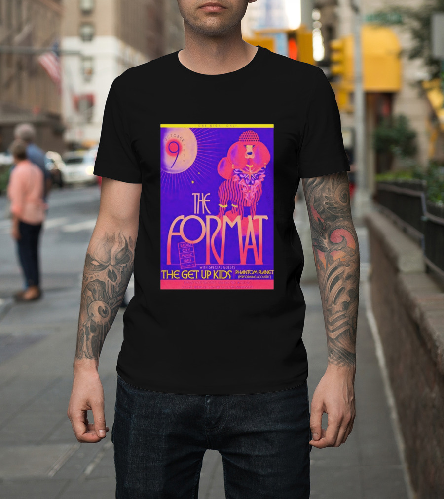 The Format October 9 2026 Radio City Music Hall The Get Up Kids Phantom Planet T-Shirt