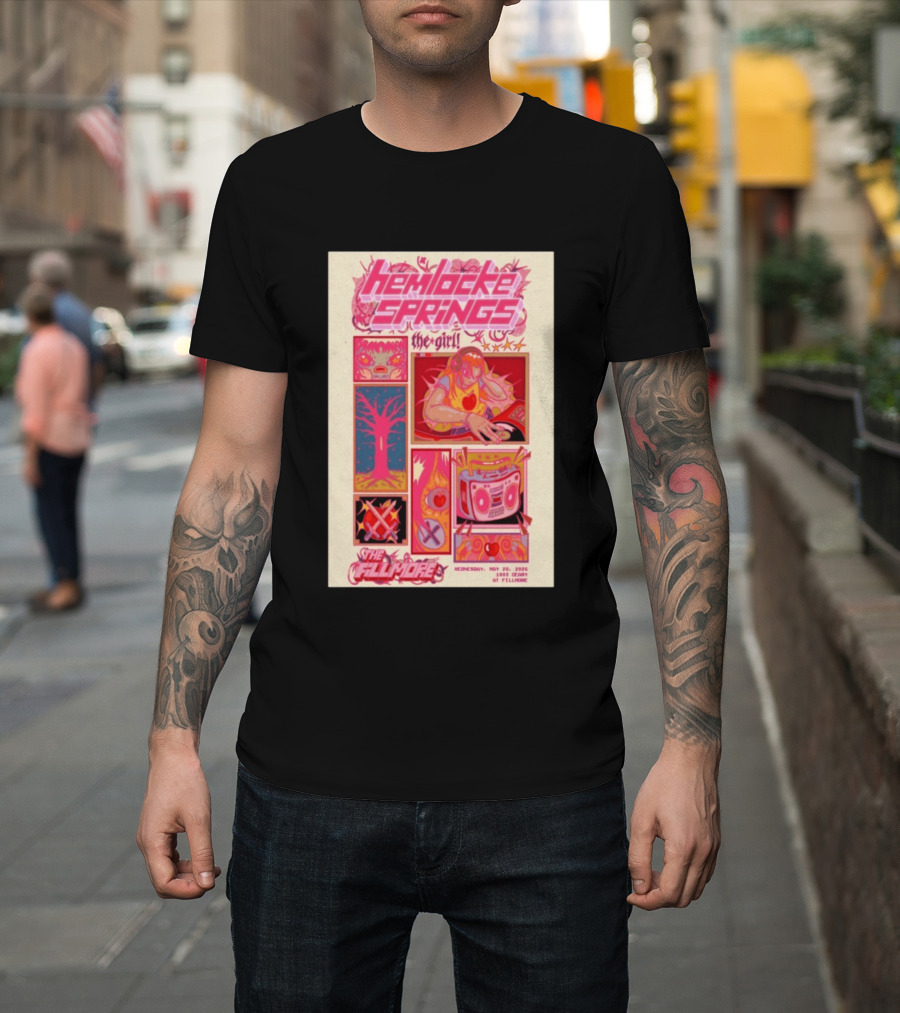 Hemlocke Springs The Girl May 20 2026 The Fillmore San Francisco Concert T-Shirt