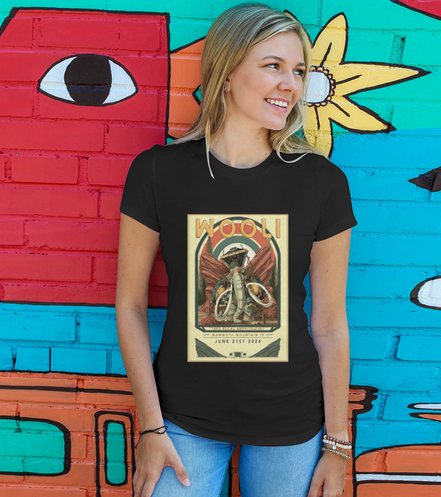 Wooli Red Rocks Amphitheatre Mammoth Mountain IV Jun 21 2026 T-Shirt