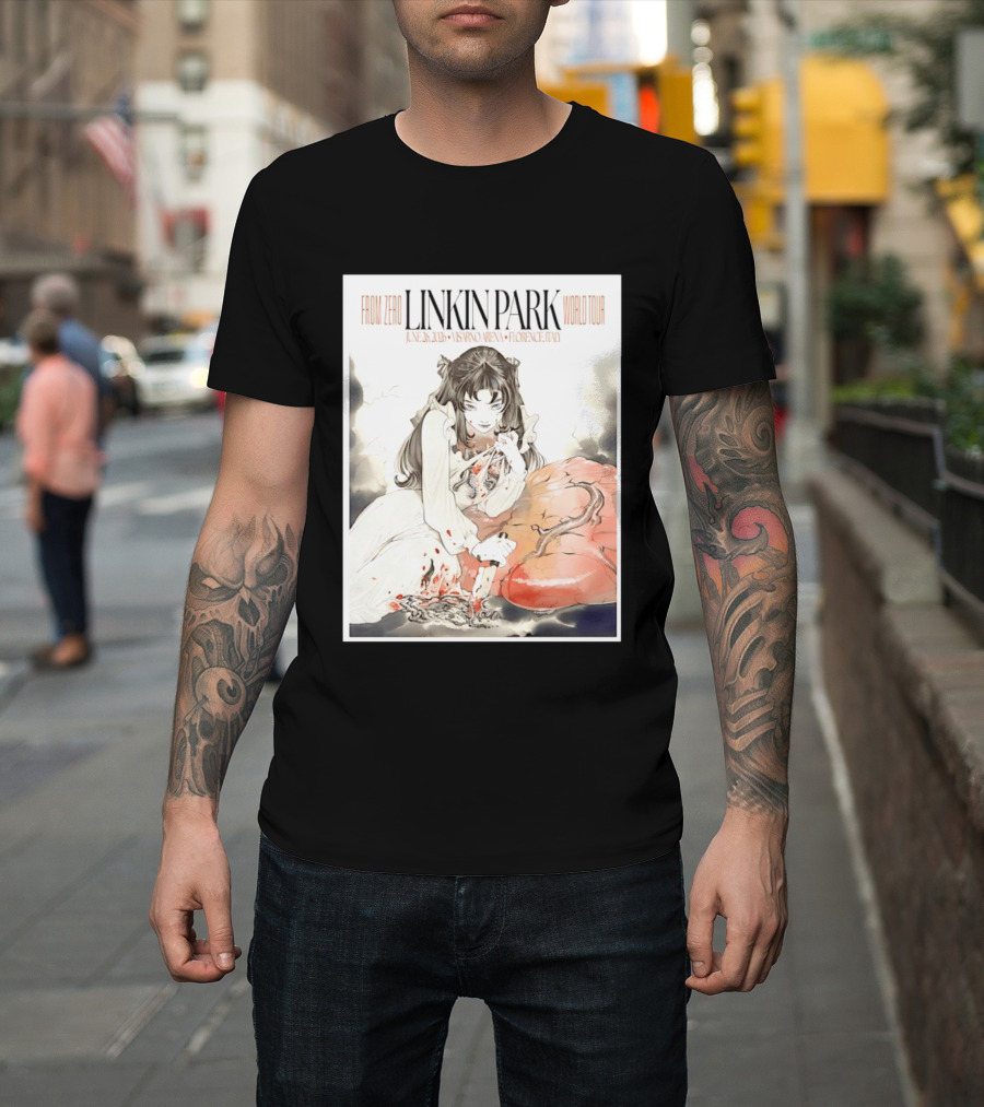 From Zero Linkin Park June 26 2026 Visarno Arena Florence World Tour T-Shirt