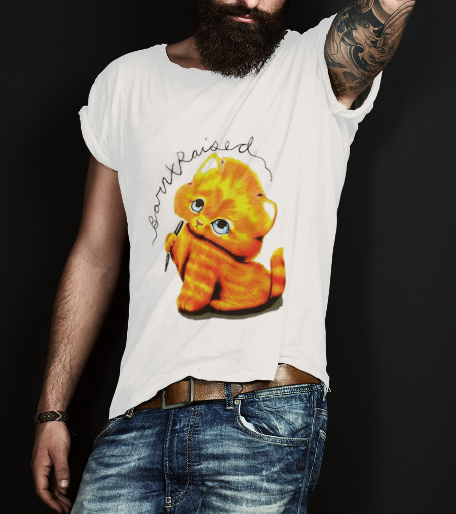 Born X Raised Mischief Orange Cat T-Shirt