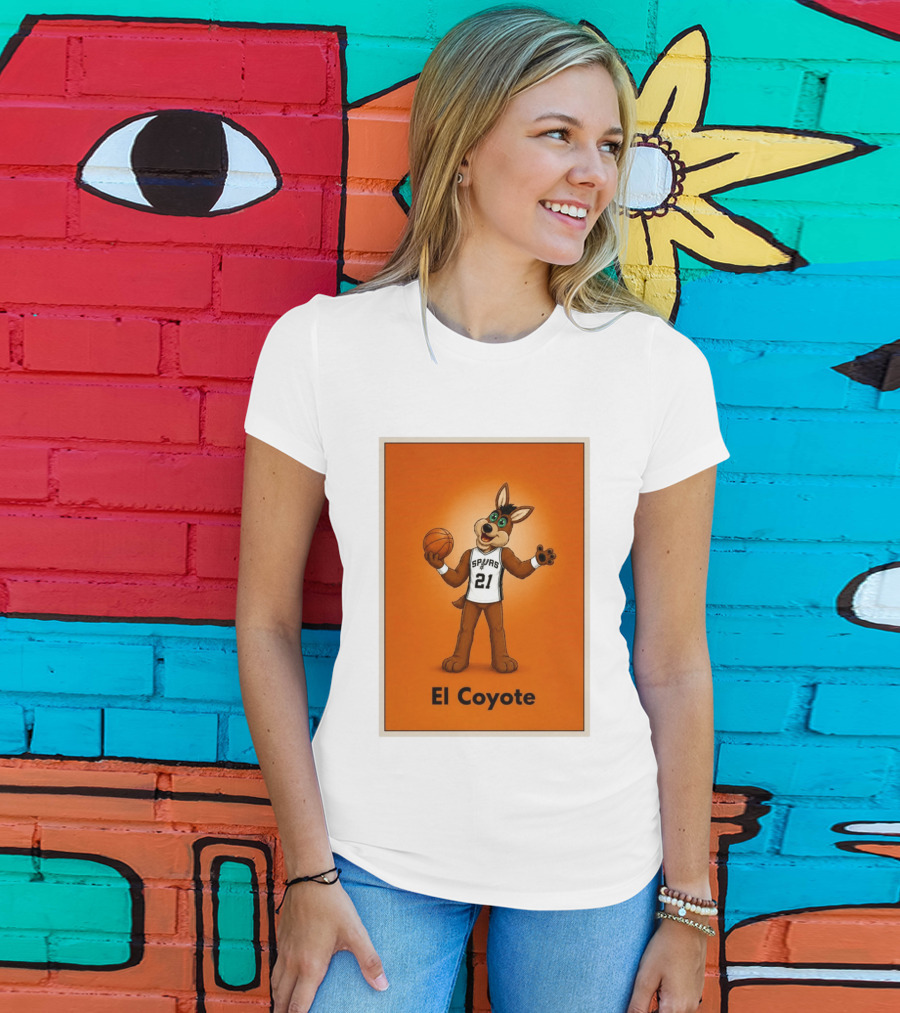 El Coyote Spurs 21 Basketball NBA San Antonio T-Shirt