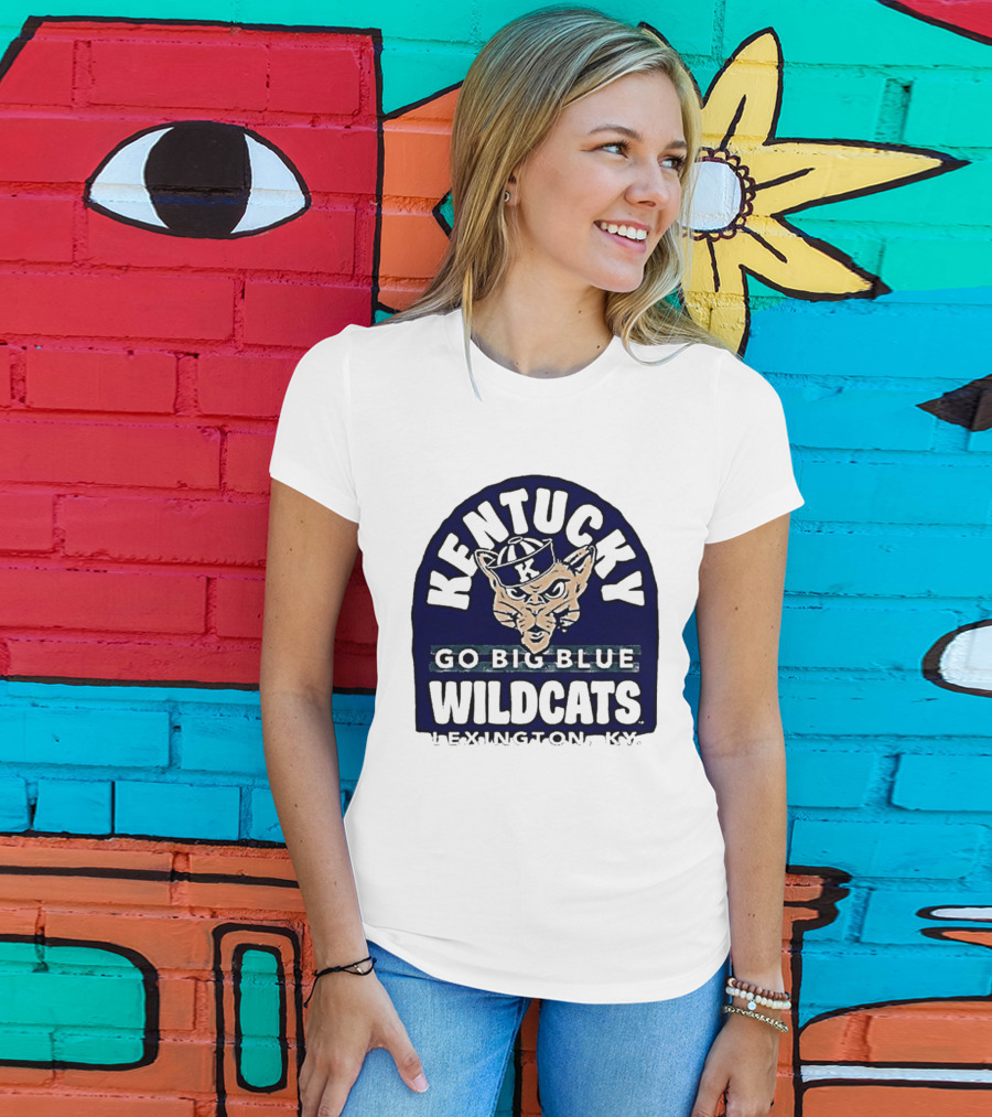 Kentucky Wildcats Go Big Blue Sailor Hat Lexington KY T-Shirt