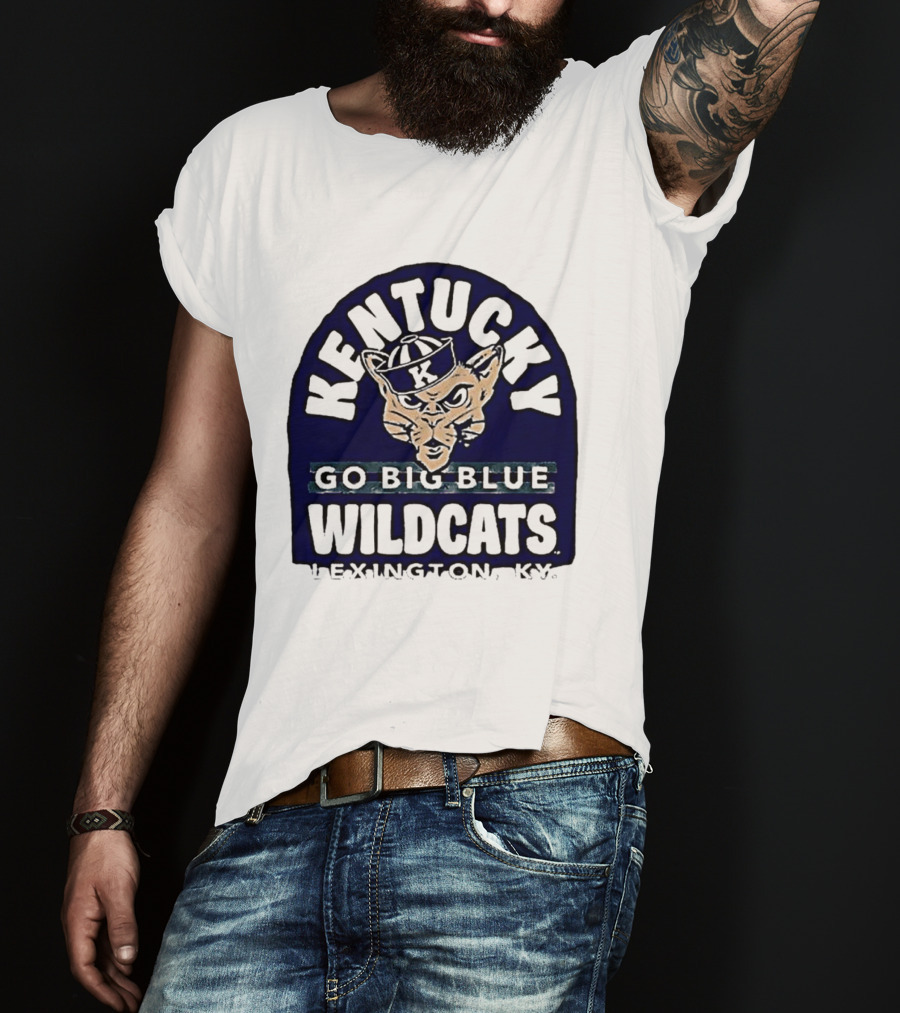 Kentucky Wildcats Go Big Blue Sailor Hat Lexington KY T-Shirt