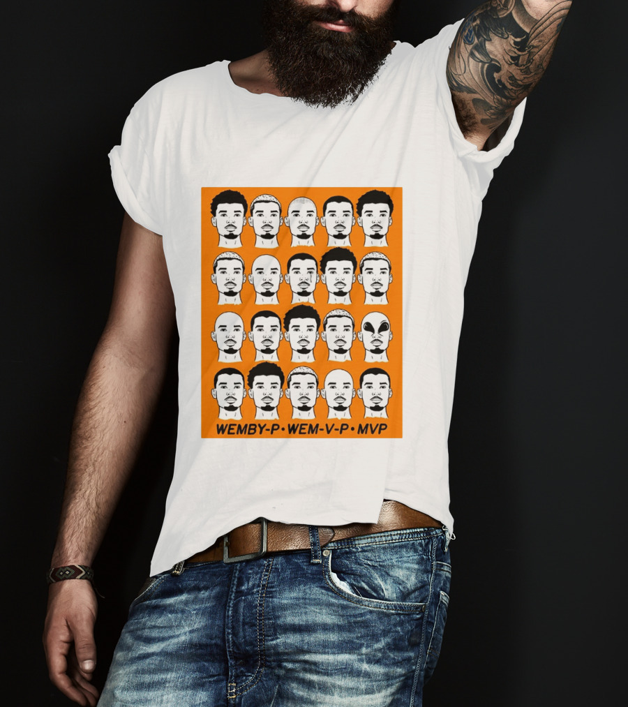 WEMBY P WEM V P MVP Victor Wembanyama Faces Collection T-Shirt
