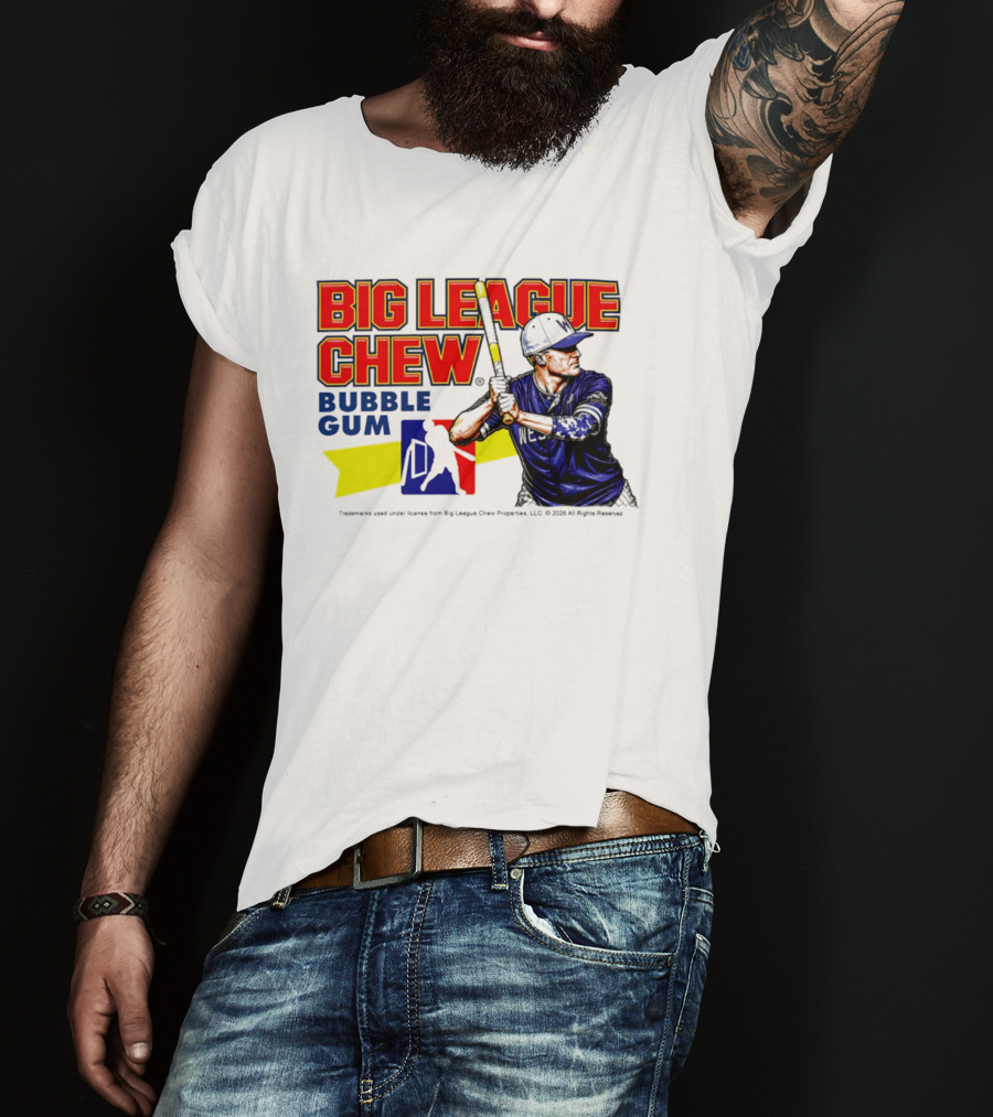 Big League Chew Bubble Gum Baseball Player Kyle Schultz T-Shirt